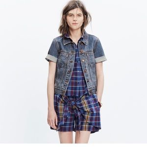 Madewell short sleeve jean jacket xxs